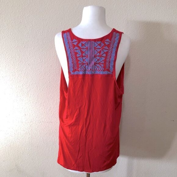 Gibson Look x Hi Sugarplum! Naxos Embroidered Racerback Tank Top Sz XXL - Picture 5 of 10